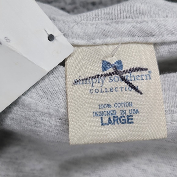 SIMPLY SOUTHERN Size LARGE Graphic Long Sleeve Crew Neck T-Shirt NEW - Picture 5 of 12
